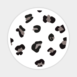 Leopard print cute brown Magnet